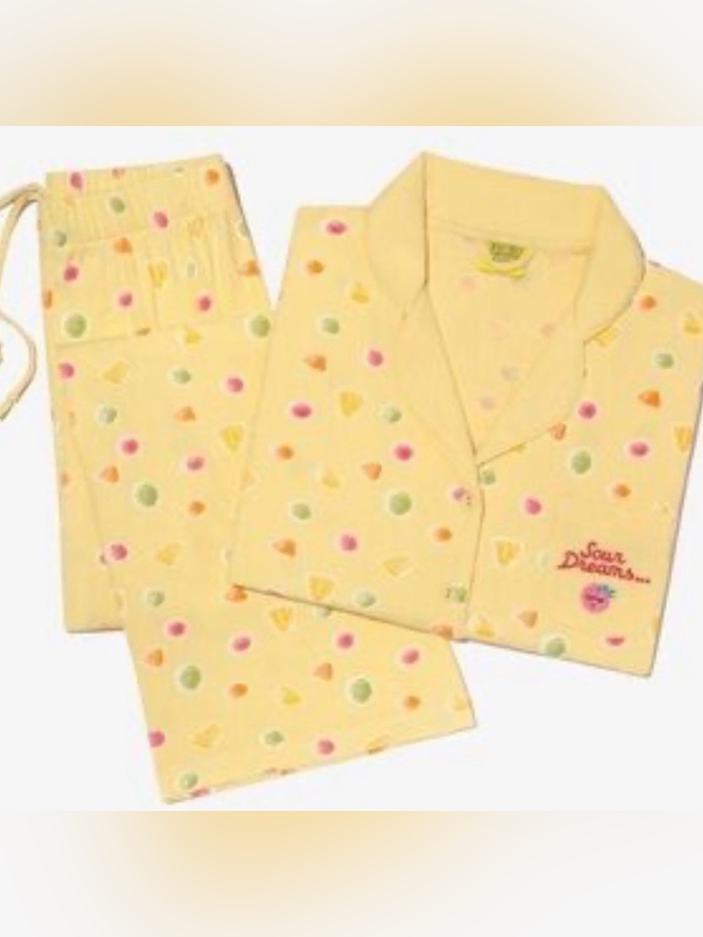 Fruit Riot Pajama Set Small Yellow